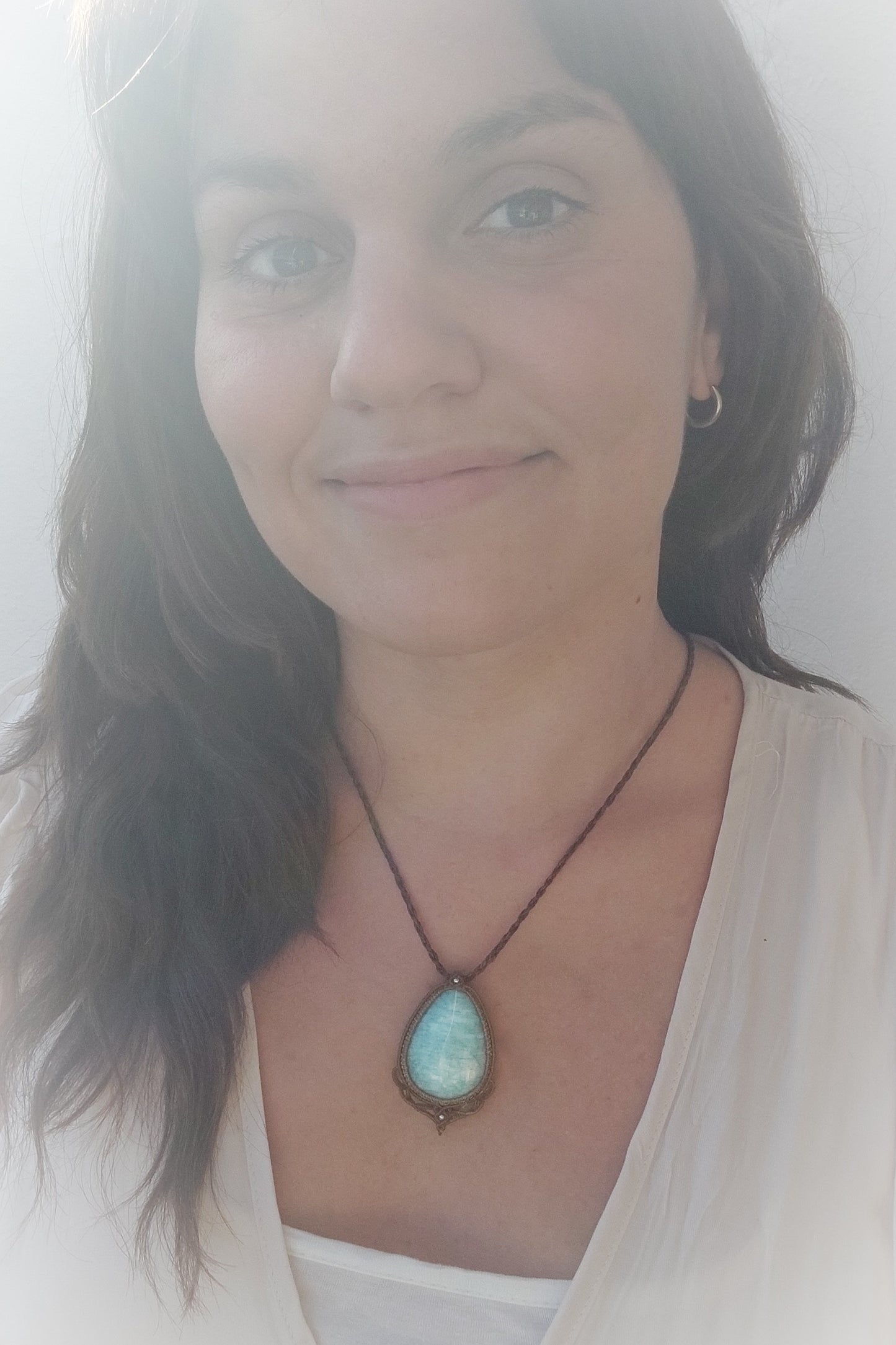 Colar Macramé Amazonite II