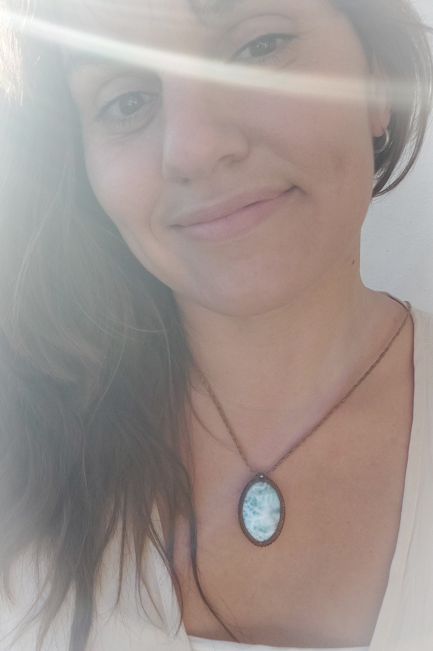 Colar Macramé Larimar I