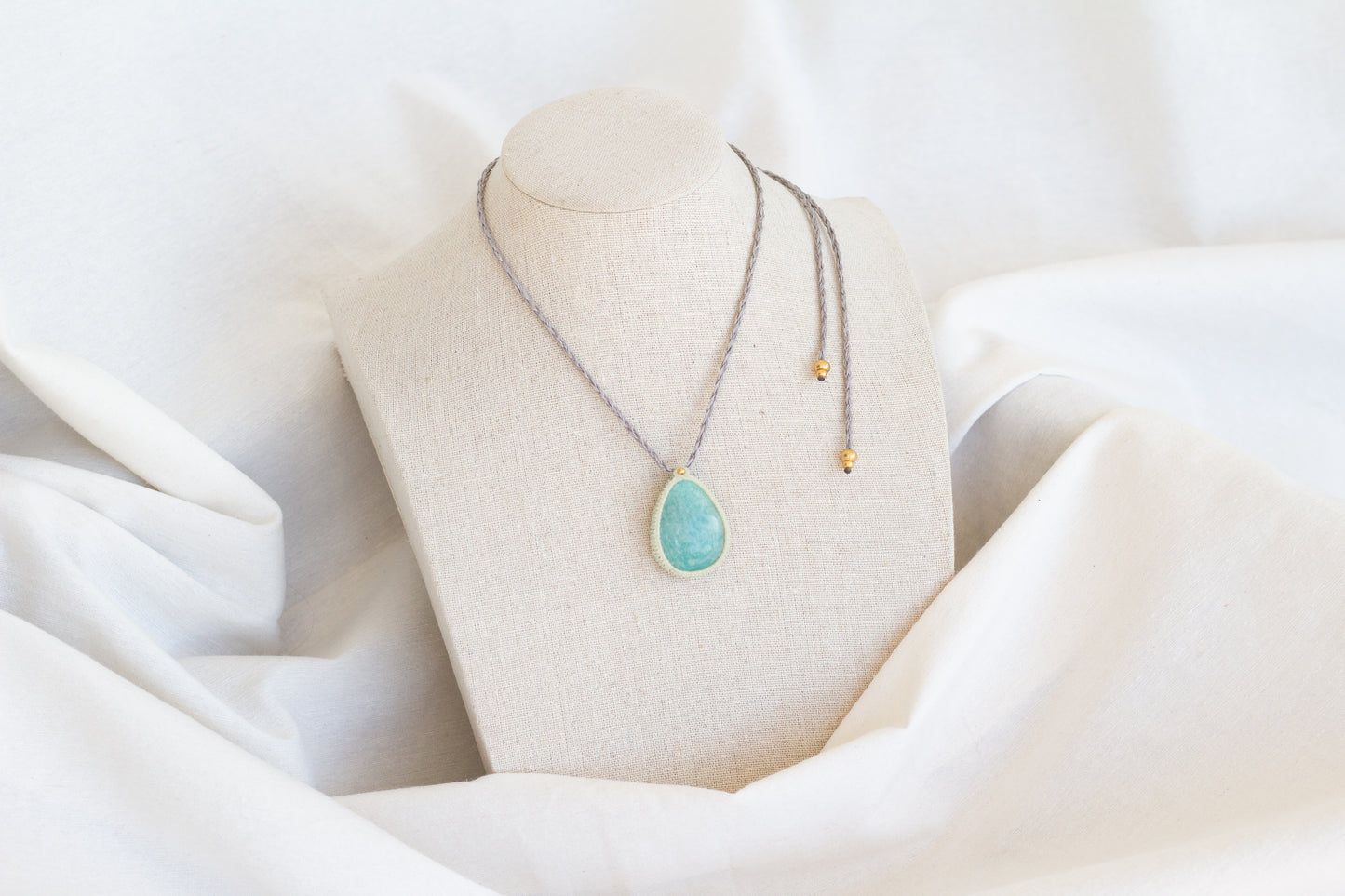 Colar Macramé Amazonite I