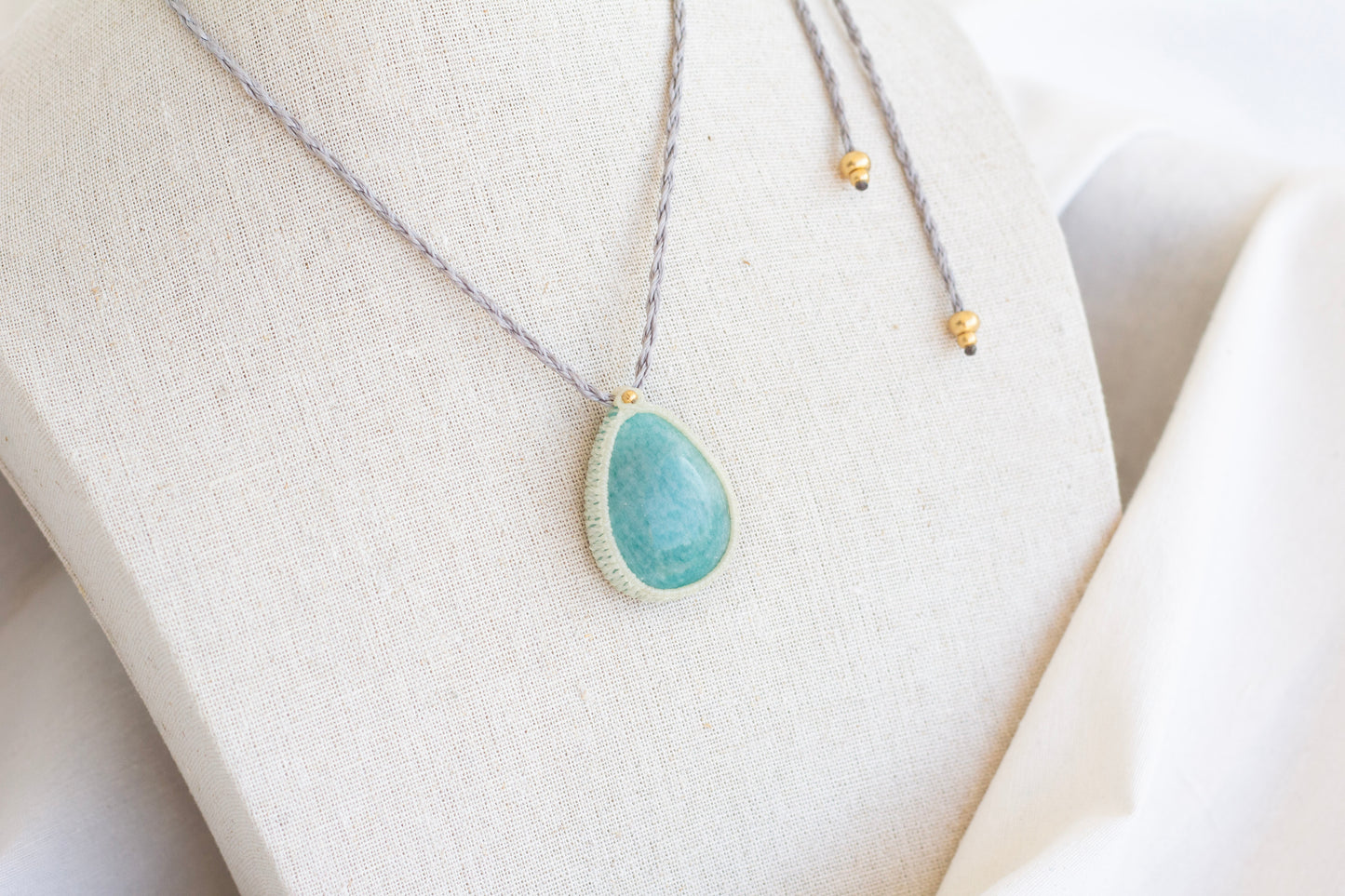 Colar Macramé Amazonite I