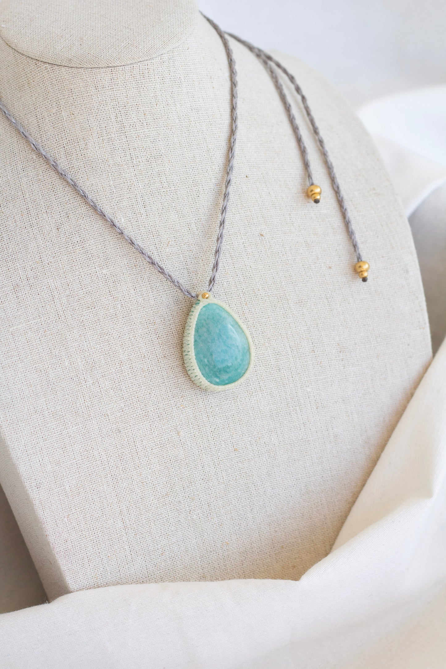 Colar Macramé Amazonite I