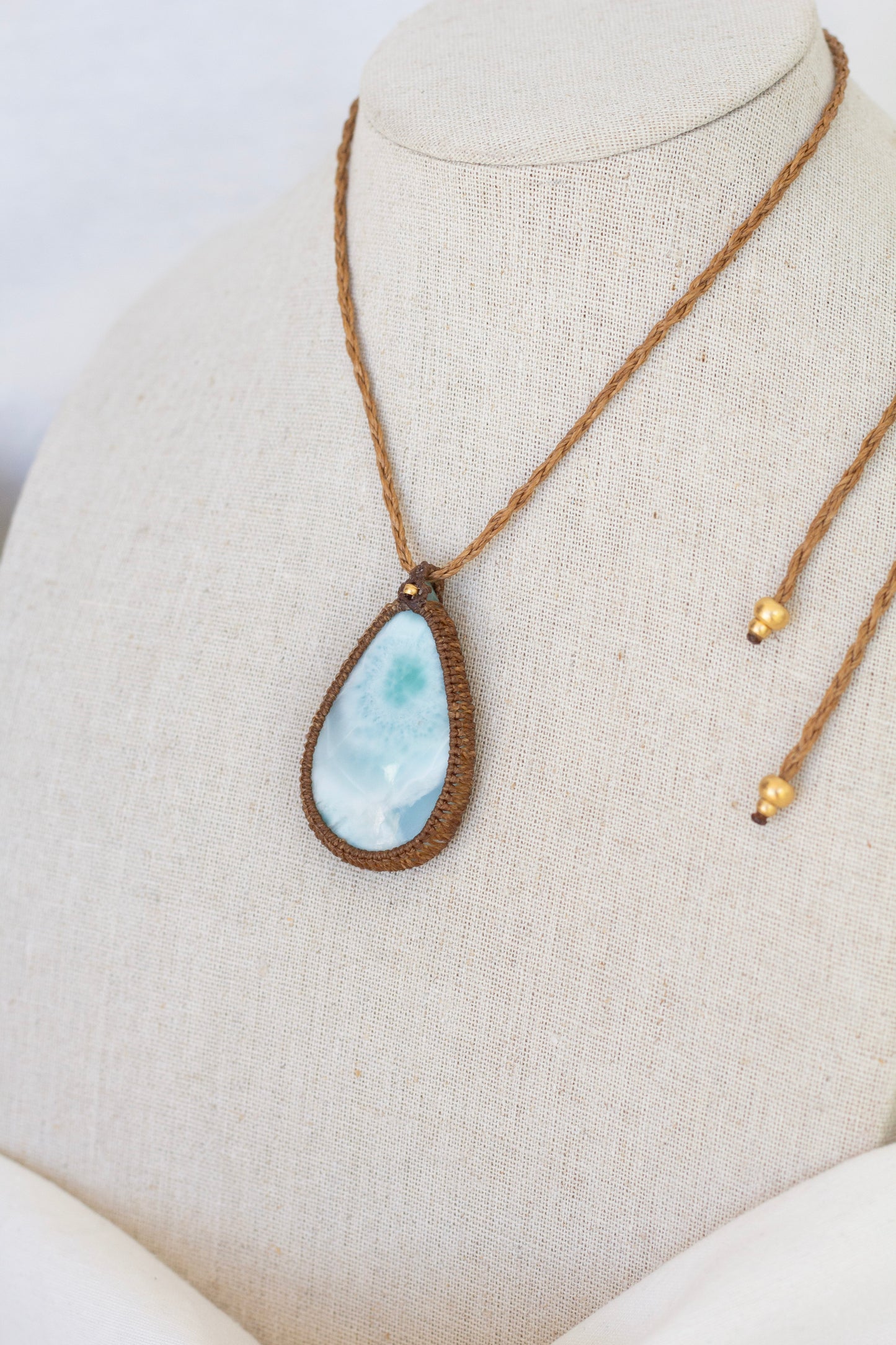 Colar Macramé Larimar II