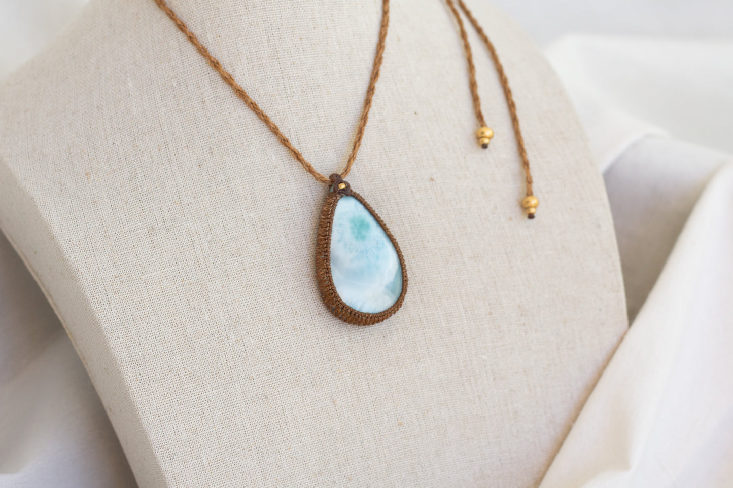 Colar Macramé Larimar II