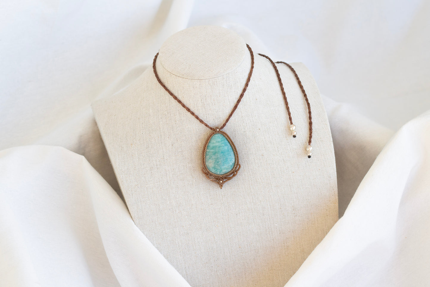 Colar Macramé Amazonite II