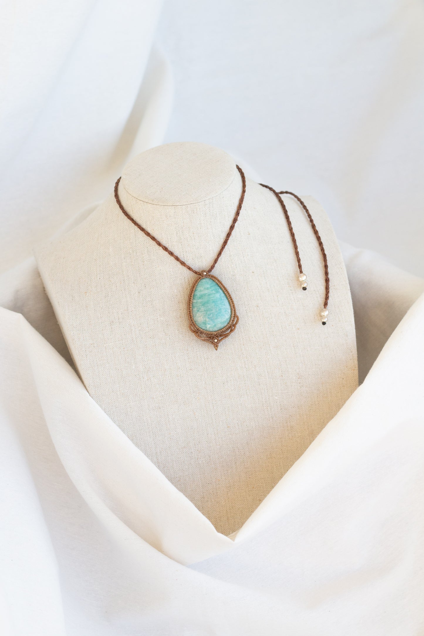 Colar Macramé Amazonite II