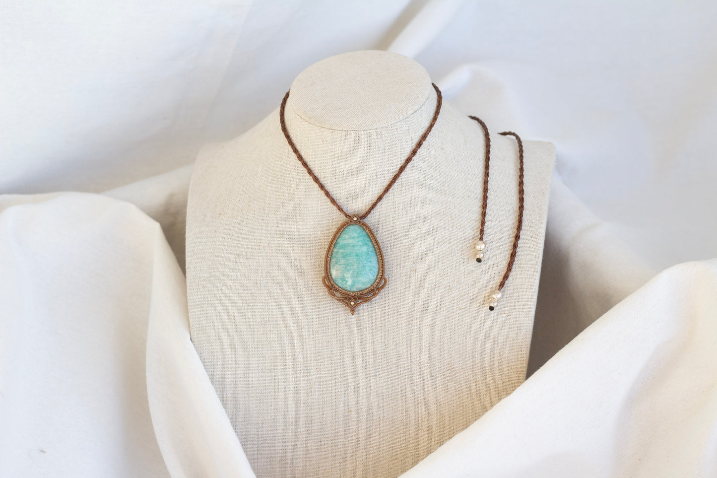 Colar Macramé Amazonite II