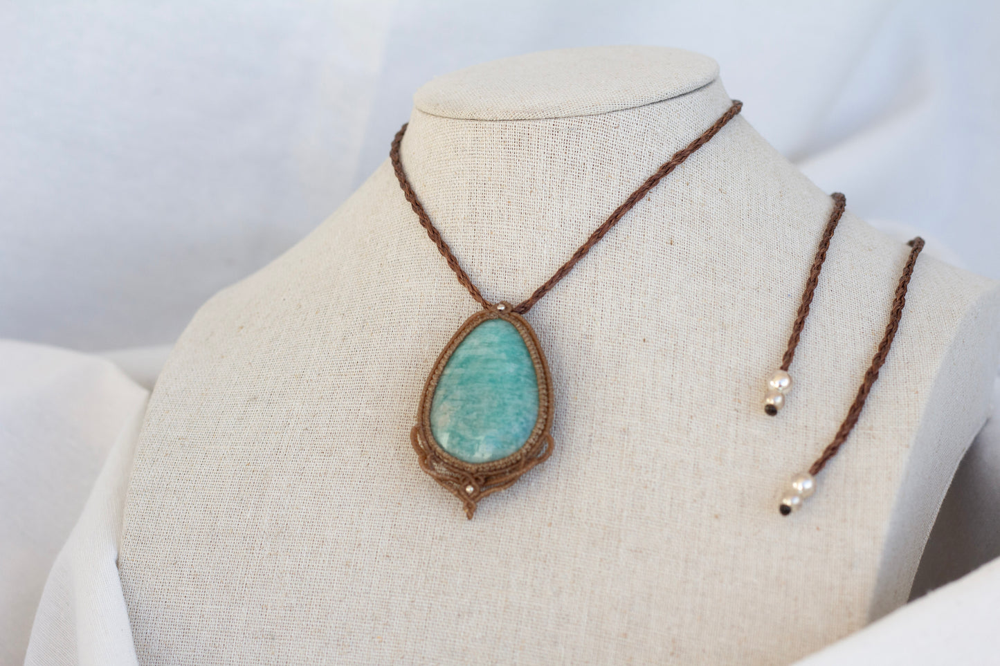 Colar Macramé Amazonite II